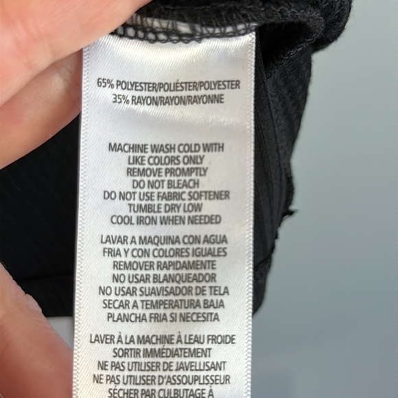 NWT Womens Tommy Hilfiger Sport Waffle Knit Faux Wrap Top Size Large Long Sleeve - Picture 6 of 11